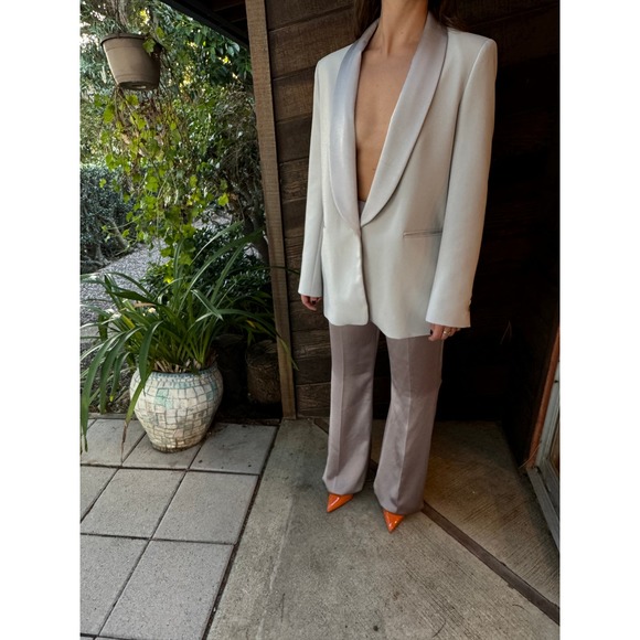 Huishan Zhang Iman Satin Flared Pants - Picture 7 of 13